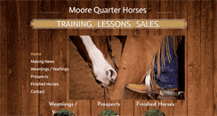 Desktop Screenshot of moorecuttinghorses.com