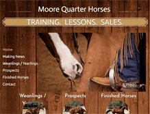 Tablet Screenshot of moorecuttinghorses.com